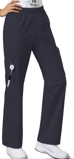 Cherokee WW Core Stretch Women's Mid-Rise Pull-On Cargo Pant 4005P Petite